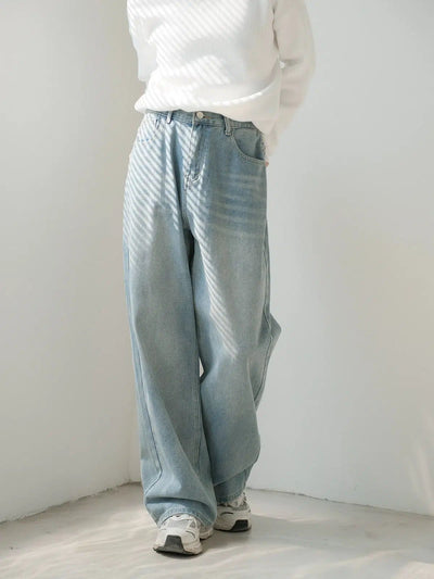 Zhou Drapey Bootcut Versatile Jeans-korean-fashion-Jeans-Zhou's Closet-OH Garments