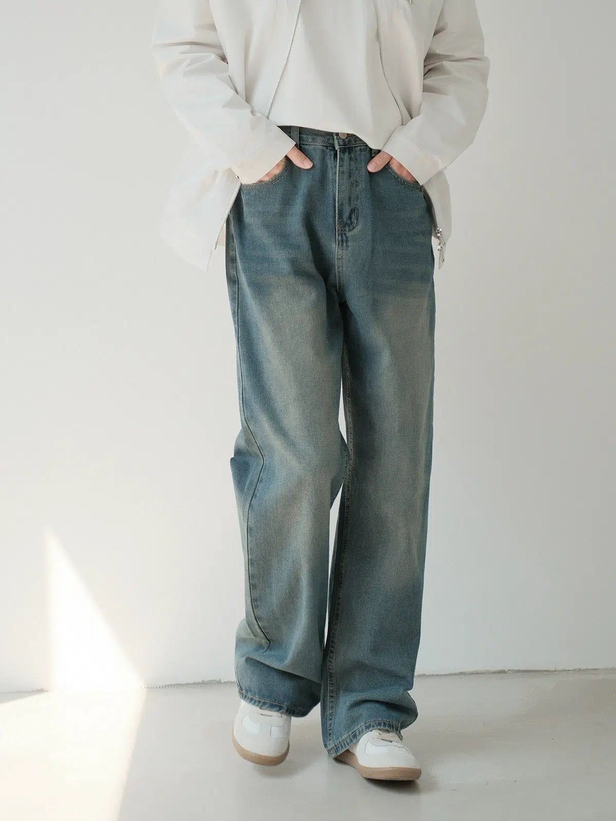 Zhou Drapey Bootcut Versatile Jeans-korean-fashion-Jeans-Zhou's Closet-OH Garments