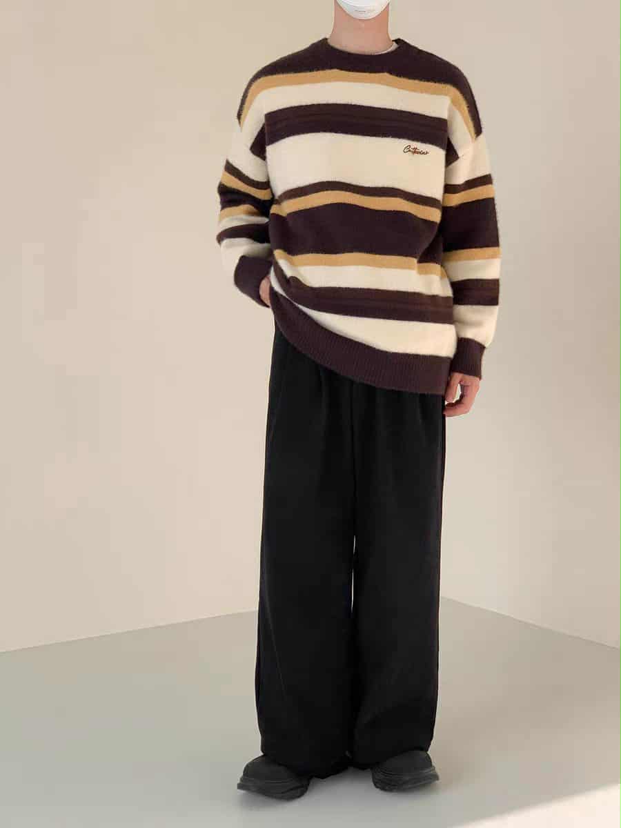 Zhou Drapey Fit Corduroy Pants-korean-fashion-Pants-Zhou's Closet-OH Garments