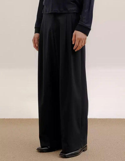 Zhou Drapey Flow Wide Pants-korean-fashion-Pants-Zhou's Closet-OH Garments