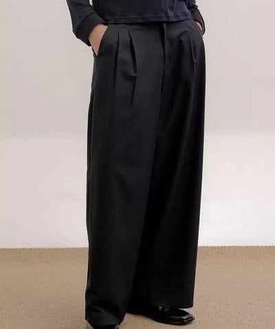 Zhou Drapey Flow Wide Pants-korean-fashion-Pants-Zhou's Closet-OH Garments