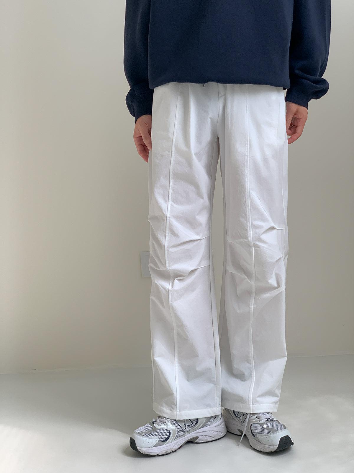 Zhou Drawstring Bootcut Track Pants-korean-fashion-Pants-Zhou's Closet-OH Garments