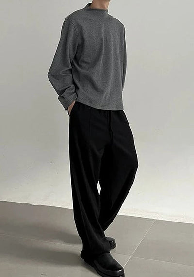 Zhou Drawstring Classic Gartered Pants-korean-fashion-Pants-Zhou's Closet-OH Garments