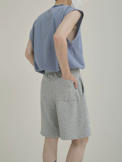 Zhou Drawstring Comfty Sweat Shorts-korean-fashion-Shorts-Zhou's Closet-OH Garments