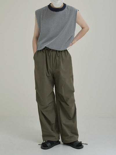 Zhou Drawstring Wide Fit Track Pants-korean-fashion-Pants-Zhou's Closet-OH Garments