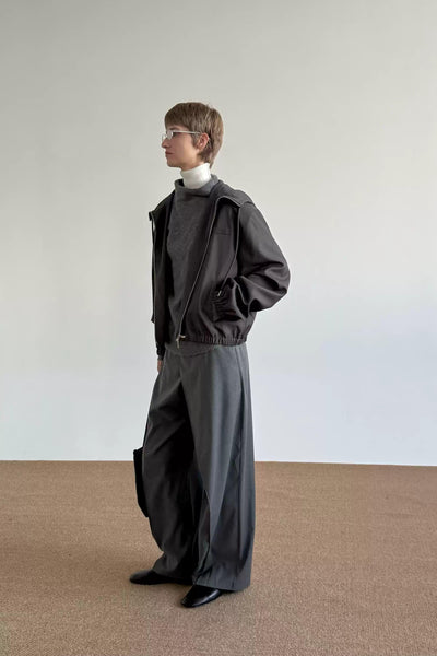 Zhou Drawstring Zip-Up Hooded Jacket-korean-fashion-Jacket-Zhou's Closet-OH Garments