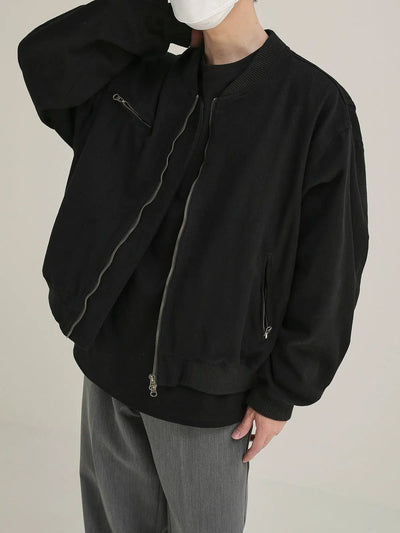 Zhou Dual Zipper Ends Jacket-korean-fashion-Jacket-Zhou's Closet-OH Garments