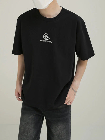 Zhou Economically Metallic Accent T-Shirt-korean-fashion-T-Shirt-Zhou's Closet-OH Garments