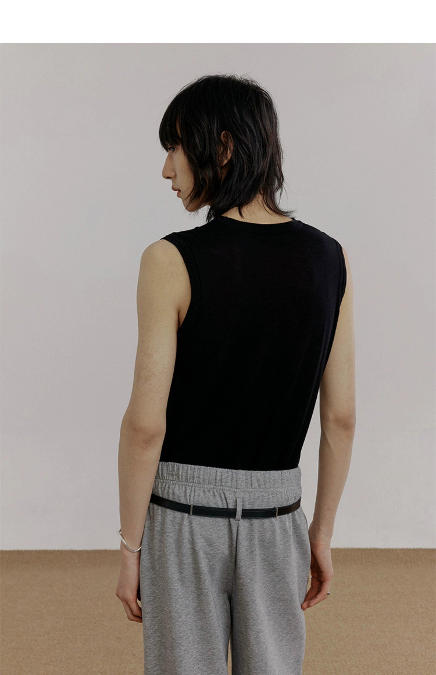 Zhou Elastic Waist Pleated Sweatpants-korean-fashion-Pants-Zhou's Closet-OH Garments