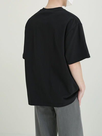 Zhou Erratic Lines Print T-Shirt-korean-fashion-T-Shirt-Zhou's Closet-OH Garments
