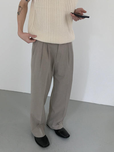 Zhou Essential Office Style Bootcut Trousers-korean-fashion-Pants-Zhou's Closet-OH Garments