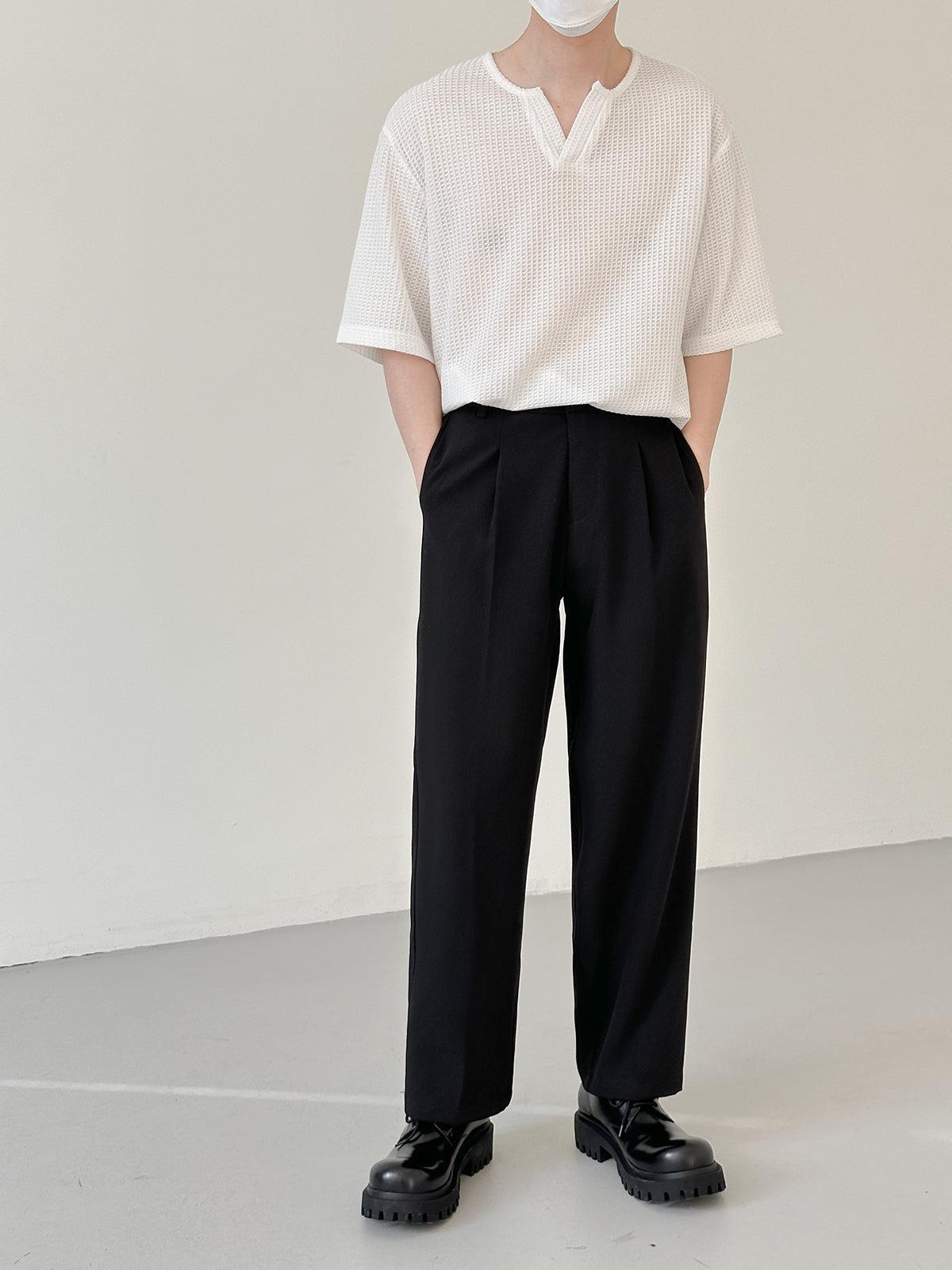 Zhou Essential Office Style Bootcut Trousers-korean-fashion-Pants-Zhou's Closet-OH Garments