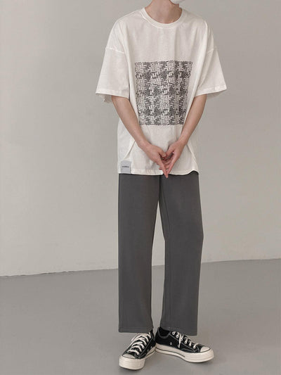 Zhou Essential Relaxed Fit T -Shirt-korean-fashion-T-Shirt-Zhou's Closet-OH Garments