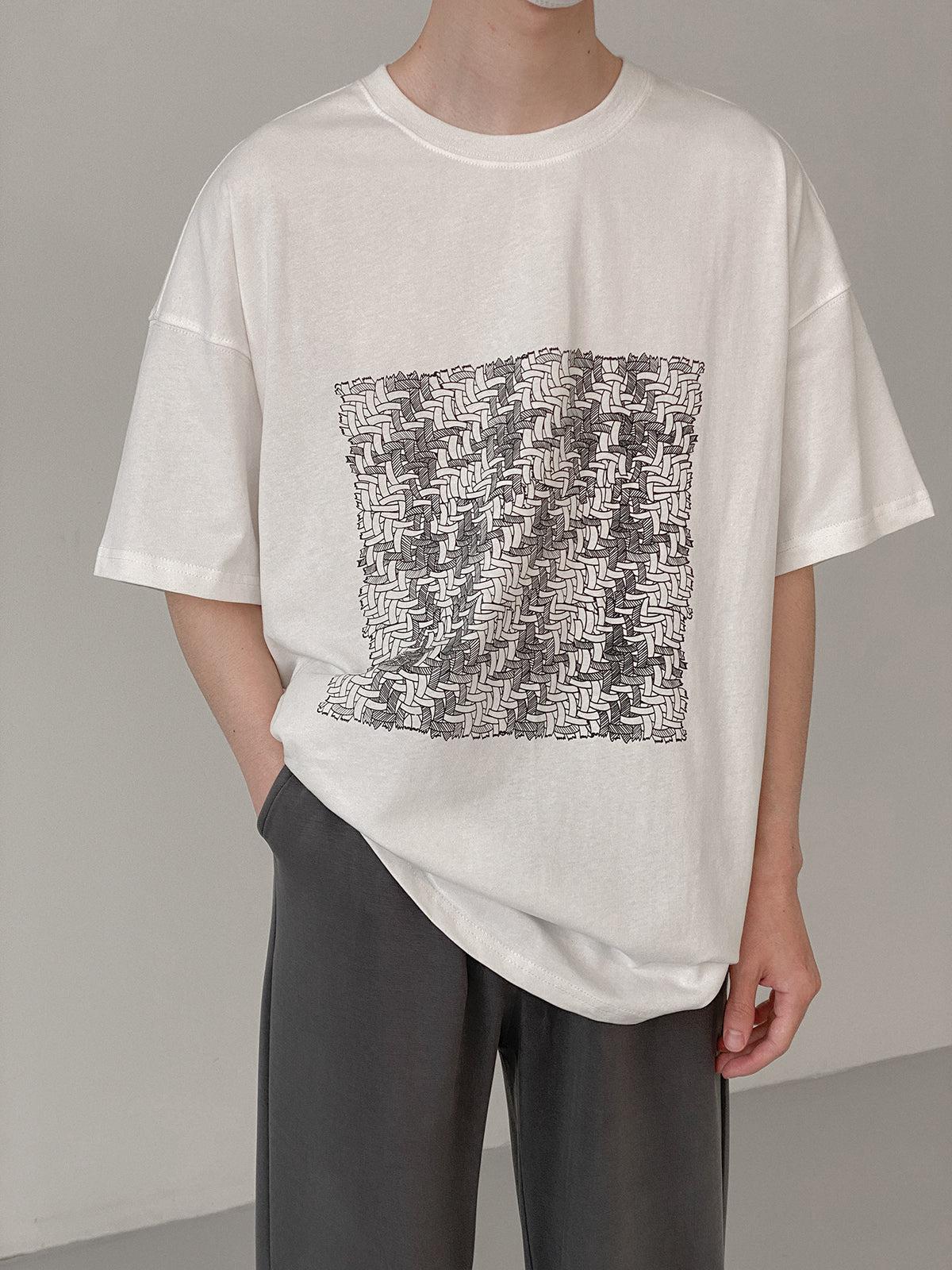 Zhou Essential Relaxed Fit T -Shirt-korean-fashion-T-Shirt-Zhou's Closet-OH Garments