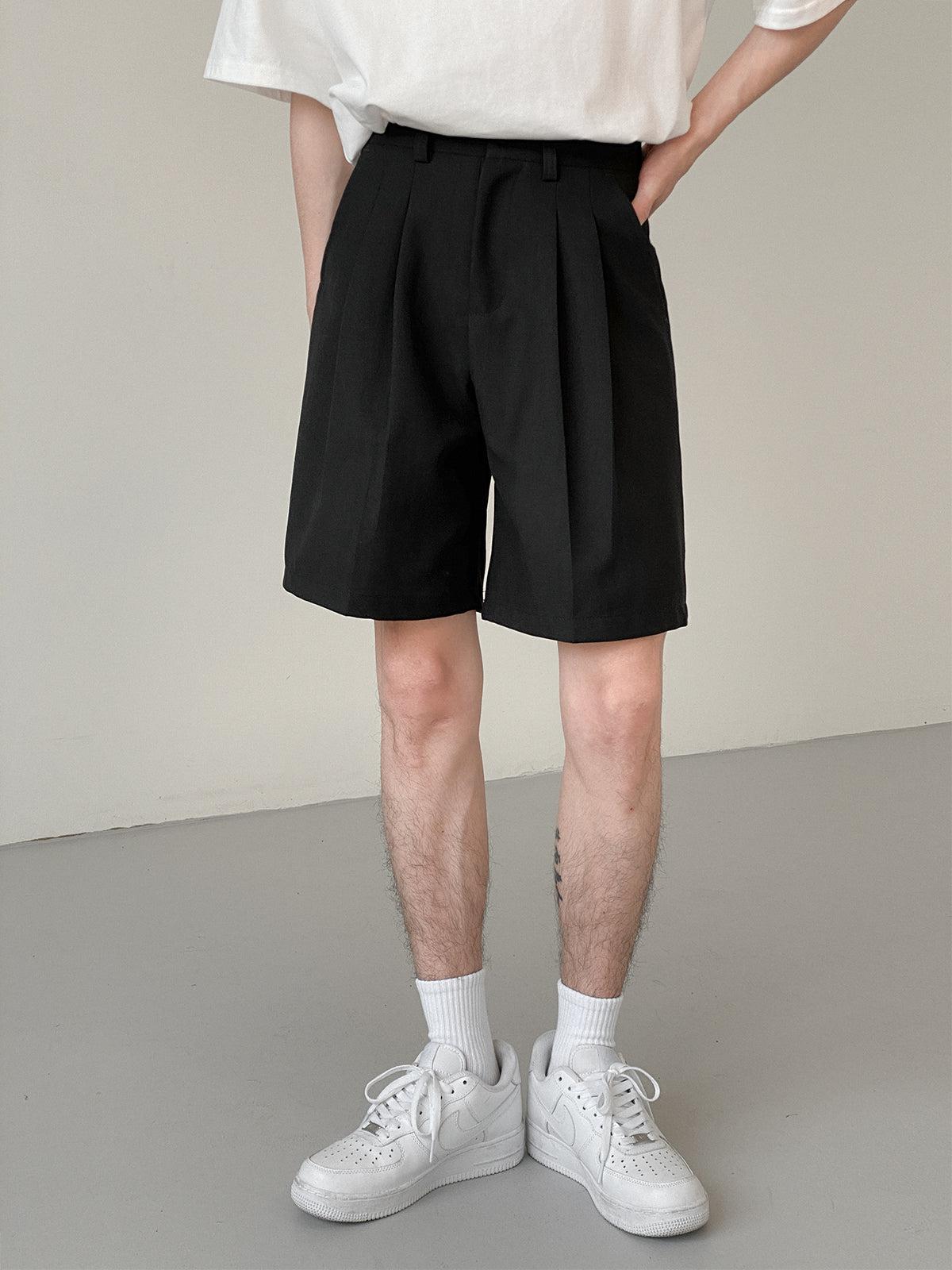 Zhou Essential Roomy Leg Shorts-korean-fashion-Shorts-Zhou's Closet-OH Garments