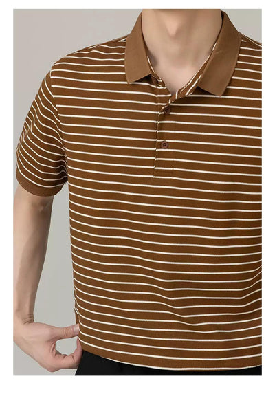 Zhou Essential Striped Polo-korean-fashion-Polo-Zhou's Closet-OH Garments