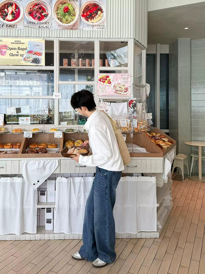 Zhou Faded Effect Straight Leg Jeans-korean-fashion-Jeans-Zhou's Closet-OH Garments