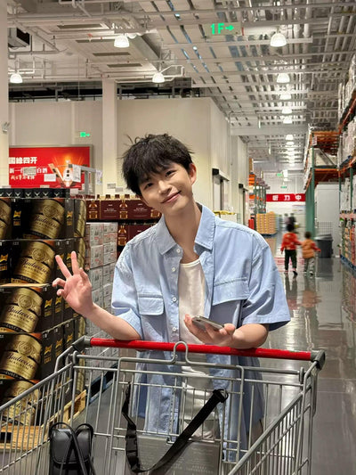 Zhou Flap pocket Clean Fit Shirt-korean-fashion-Shirt-Zhou's Closet-OH Garments