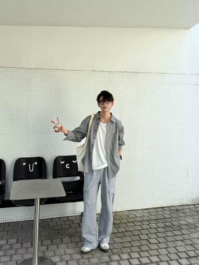 Zhou Flap Pocket Cozy Sweatpants-korean-fashion-Pants-Zhou's Closet-OH Garments