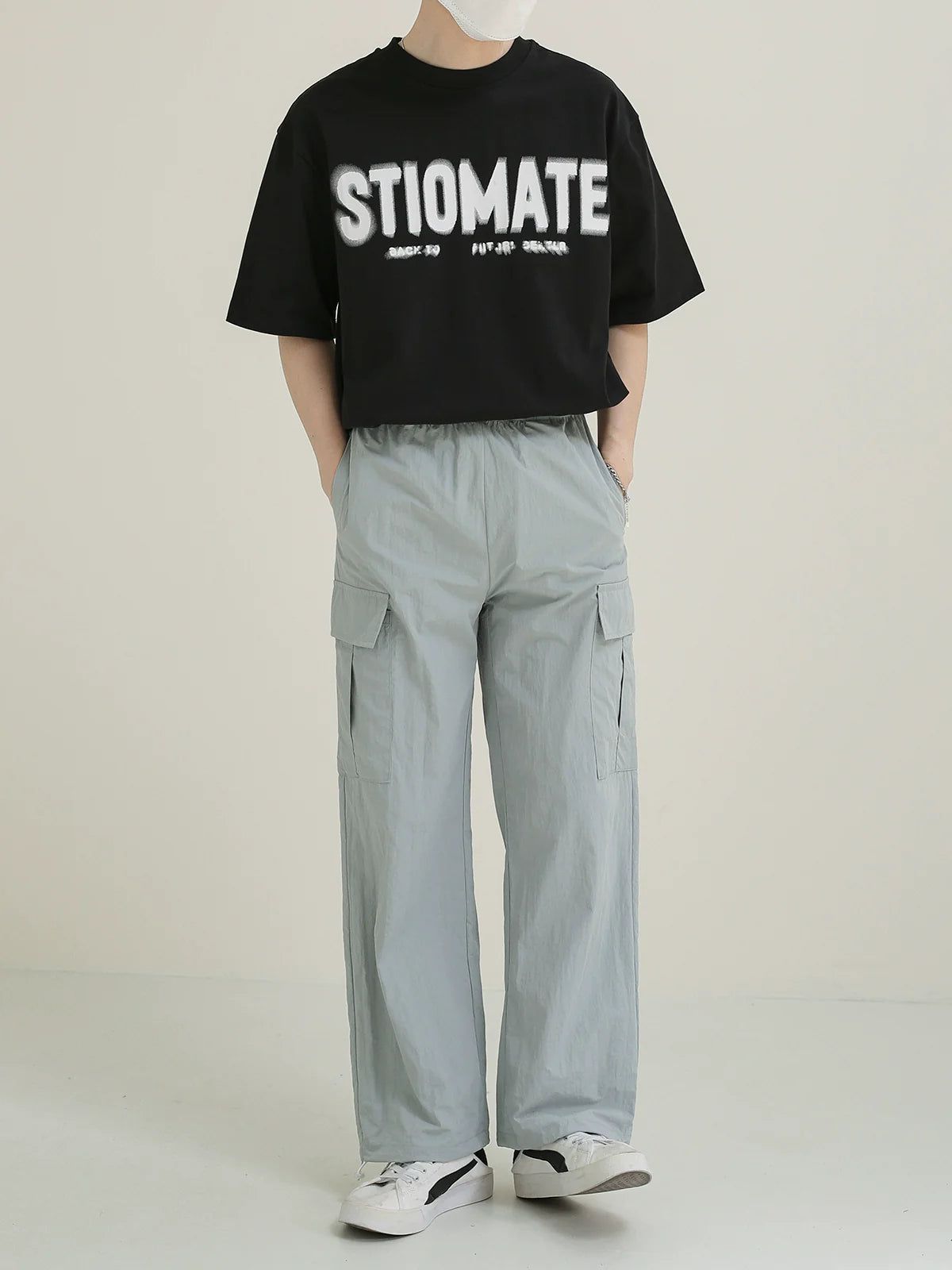Zhou Flap Pocket Track Pants-korean-fashion-Pants-Zhou's Closet-OH Garments