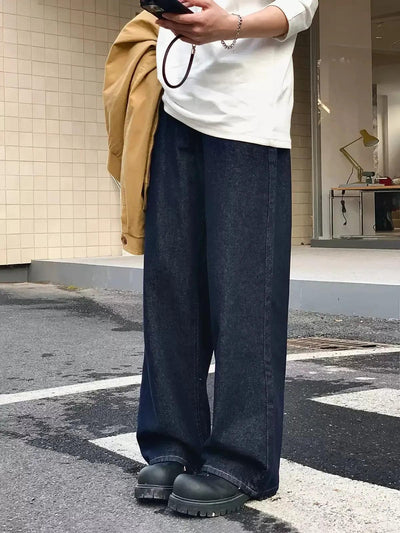 Zhou Flowy Wide Leg Jeans-korean-fashion-Jeans-Zhou's Closet-OH Garments