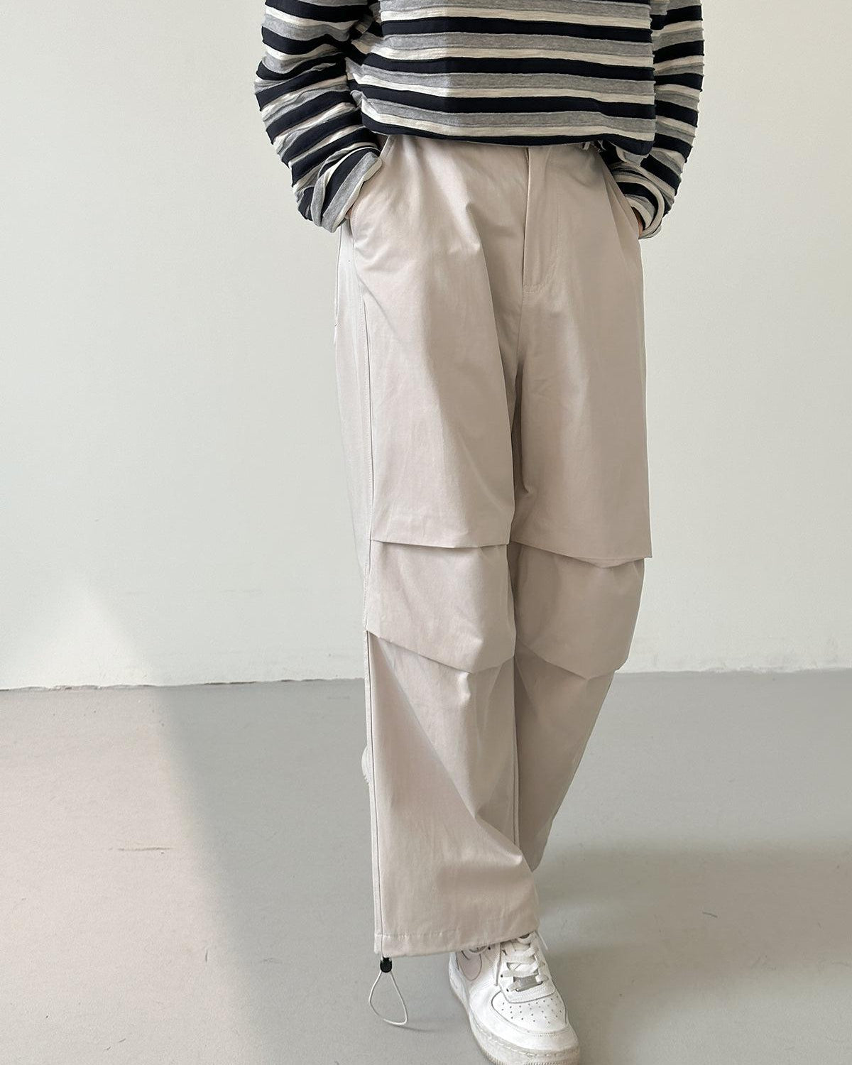Zhou Fold Pleated Parachute Pants-korean-fashion-Pants-Zhou's Closet-OH Garments