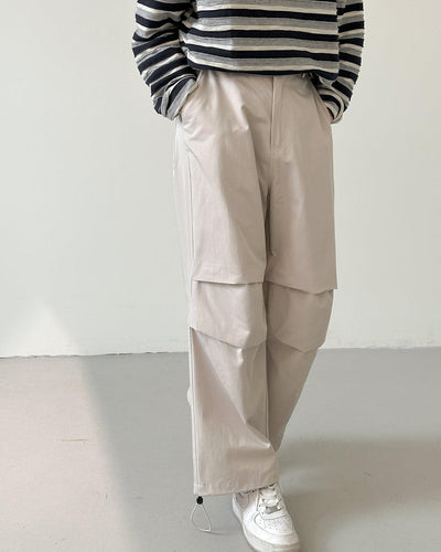 Zhou Fold Pleated Parachute Pants-korean-fashion-Pants-Zhou's Closet-OH Garments