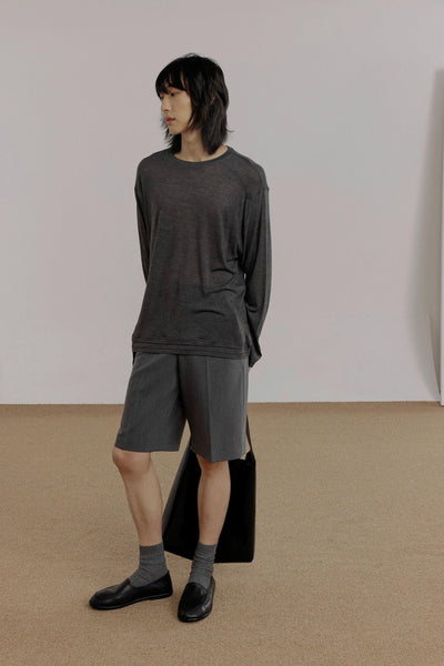 Zhou Fold Pleated Slim Fit Shorts-korean-fashion-Shorts-Zhou's Closet-OH Garments