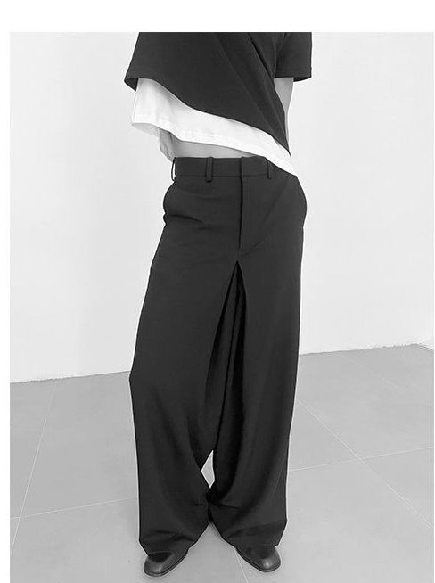 Zhou Formal Roomy Suit Pants-korean-fashion-Pants-Zhou's Closet-OH Garments