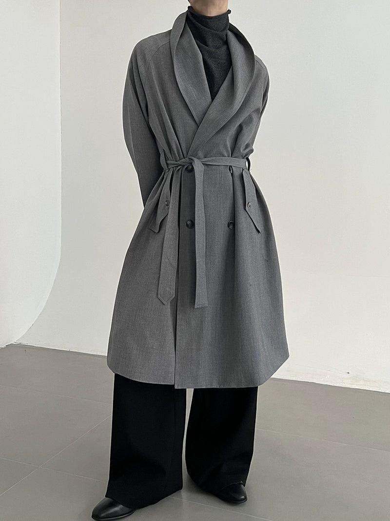 Zhou Front Pocket Trench Coat-korean-fashion-Long Coat-Zhou's Closet-OH Garments