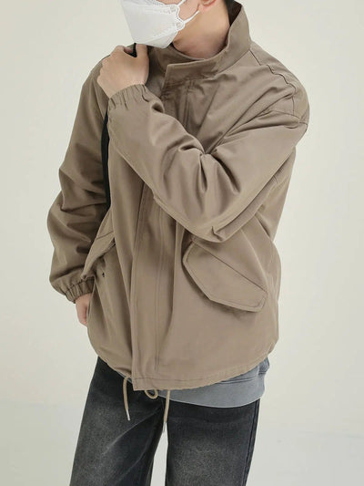 Zhou Front Pocket Workwear Jacket-korean-fashion-Jacket-Zhou's Closet-OH Garments
