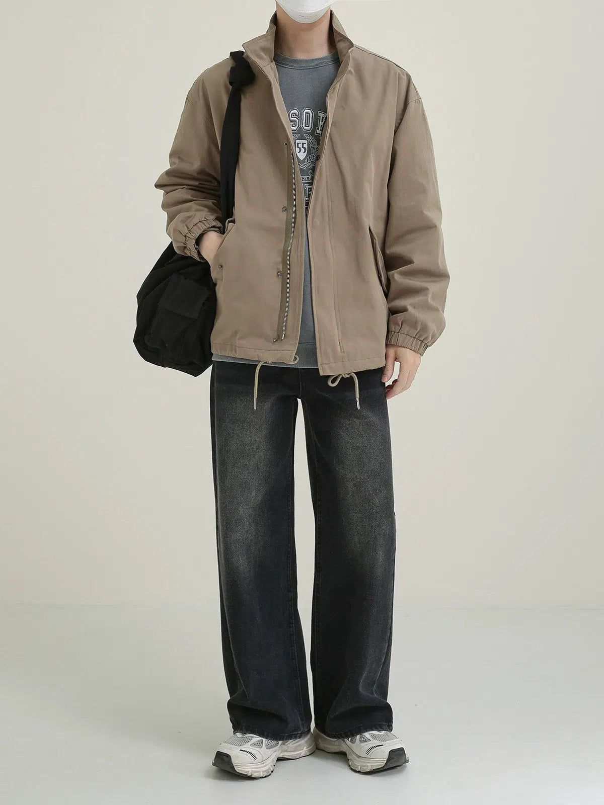 Zhou Front Pocket Workwear Jacket-korean-fashion-Jacket-Zhou's Closet-OH Garments