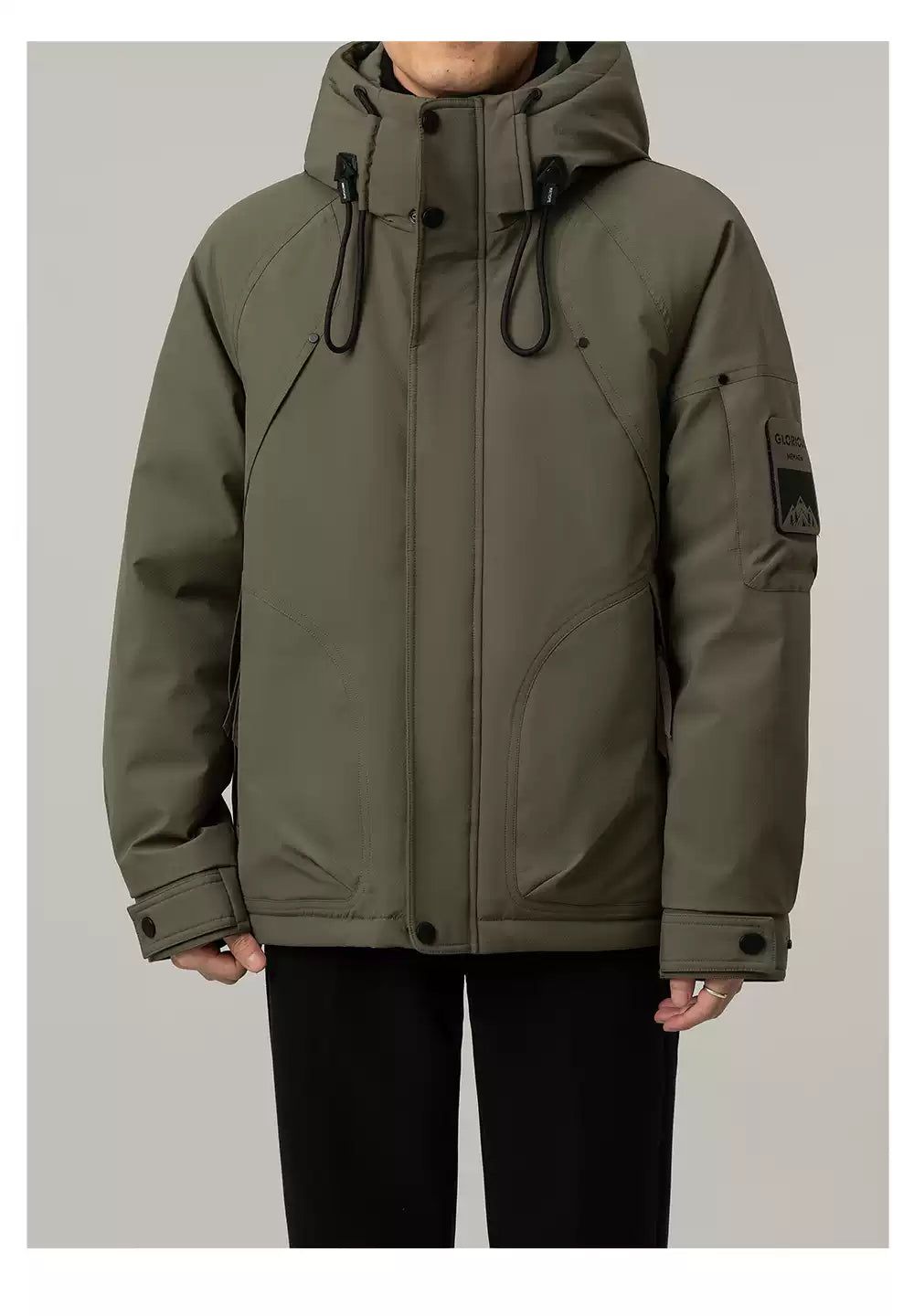 Zhou Funtional Hooded Down Jacket-korean-fashion-Jacket-Zhou's Closet-OH Garments