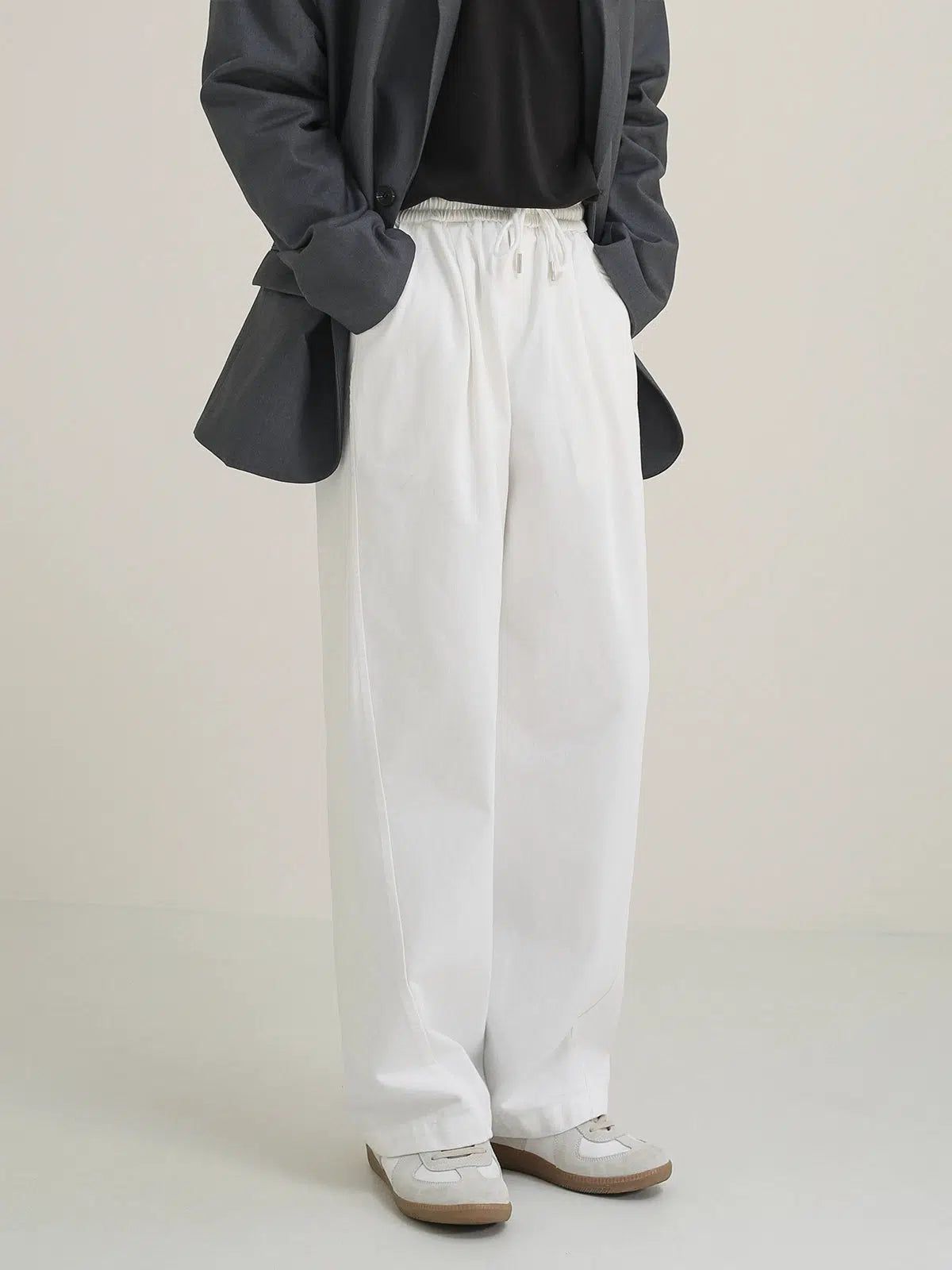 Zhou Gartered Drawstring Pants-korean-fashion-Pants-Zhou's Closet-OH Garments