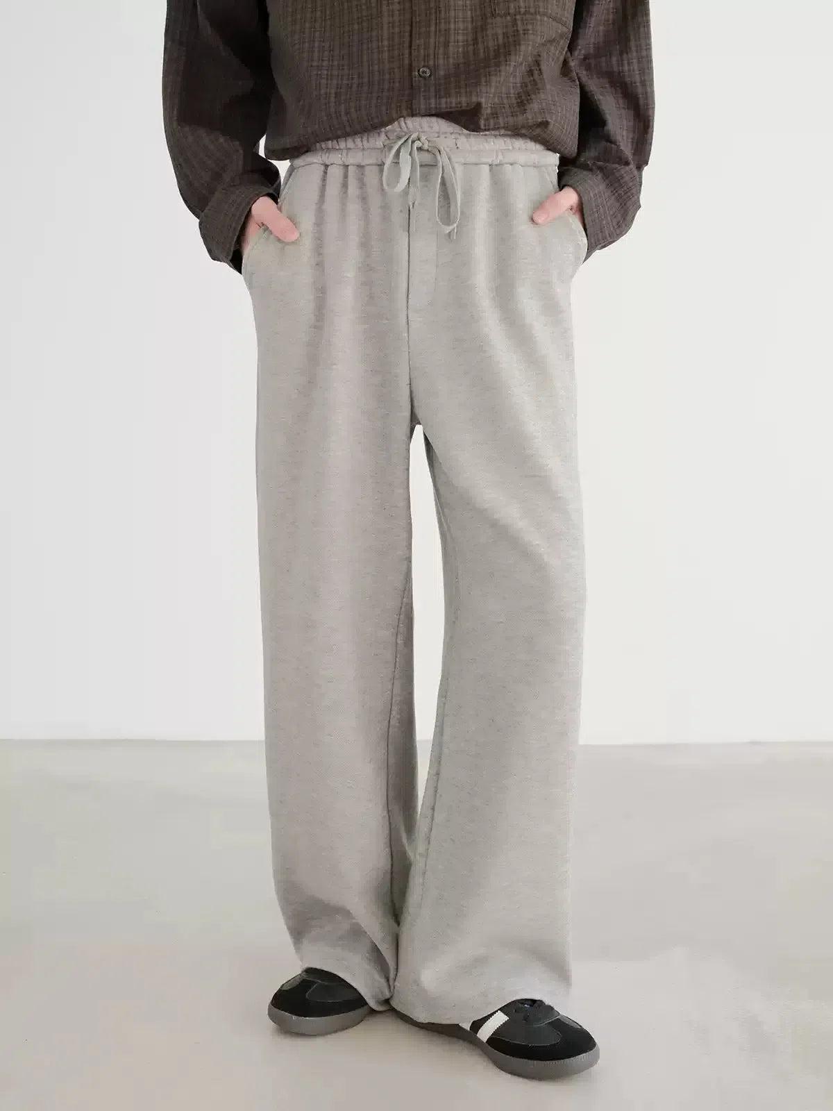 Zhou Gartered Straight Leg Sweatpants-korean-fashion-Pants-Zhou's Closet-OH Garments