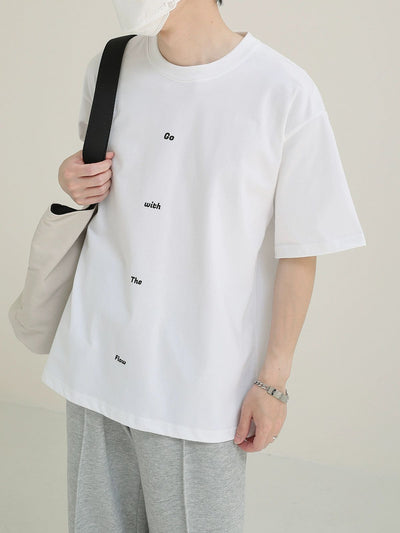 Zhou Go With The Flow T-Shirt-korean-fashion-T-Shirt-Zhou's Closet-OH Garments