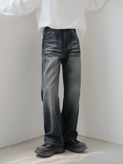 Zhou Gradient Rippled Fade Jeans-korean-fashion-Jeans-Zhou's Closet-OH Garments