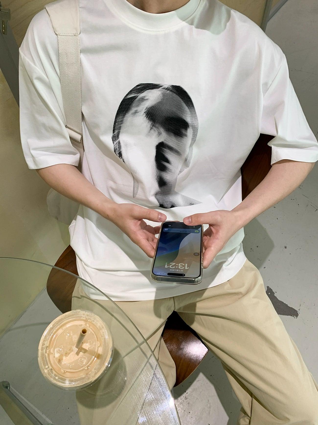 Zhou Graphic Print T-Shirt-korean-fashion-T-Shirt-Zhou's Closet-OH Garments