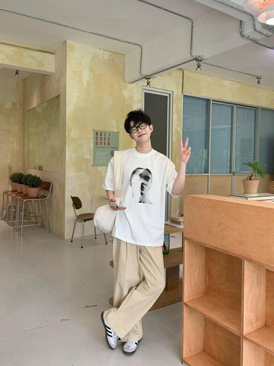 Zhou Graphic Print T-Shirt-korean-fashion-T-Shirt-Zhou's Closet-OH Garments
