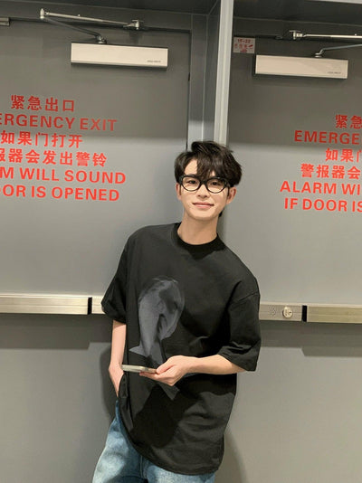 Zhou Graphic Print T-Shirt-korean-fashion-T-Shirt-Zhou's Closet-OH Garments