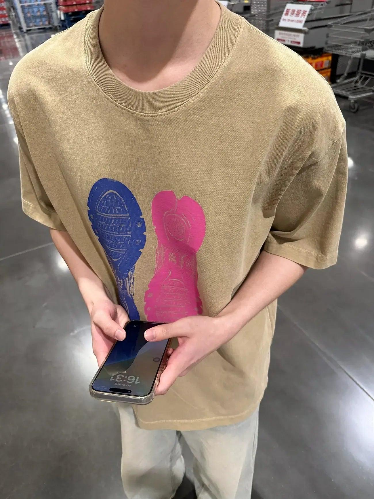 Zhou Graphic Print T-Shirt-korean-fashion-T-Shirt-Zhou's Closet-OH Garments