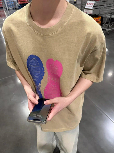 Zhou Graphic Print T-Shirt-korean-fashion-T-Shirt-Zhou's Closet-OH Garments