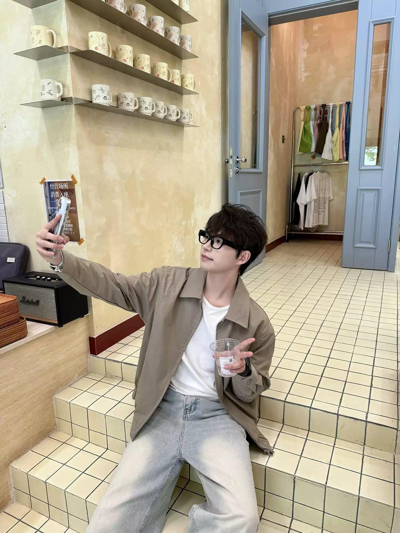 Zhou Harrington Full-Zip Jacket-korean-fashion-Jacket-Zhou's Closet-OH Garments