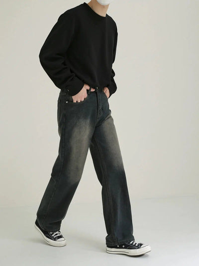 Zhou Hazy Smoke Straight Jeans-korean-fashion-Jeans-Zhou's Closet-OH Garments
