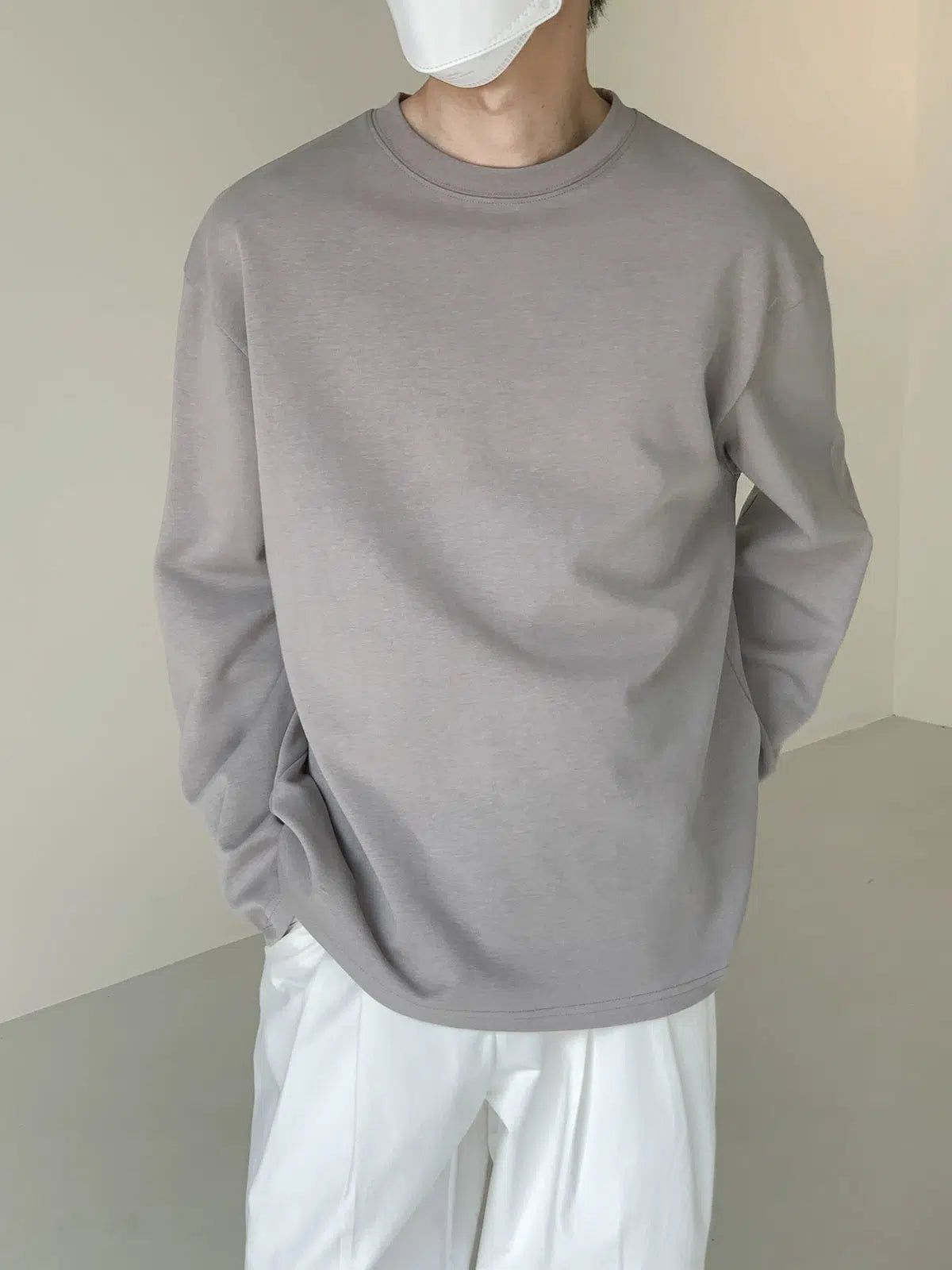 Zhou Heavy Elastic Basic Long Sleeve T-Shirt-korean-fashion-T-Shirt-Zhou's Closet-OH Garments