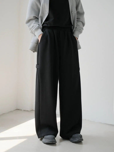 Zhou Heavy Pocket Wide Sweatpants-korean-fashion-Pants-Zhou's Closet-OH Garments