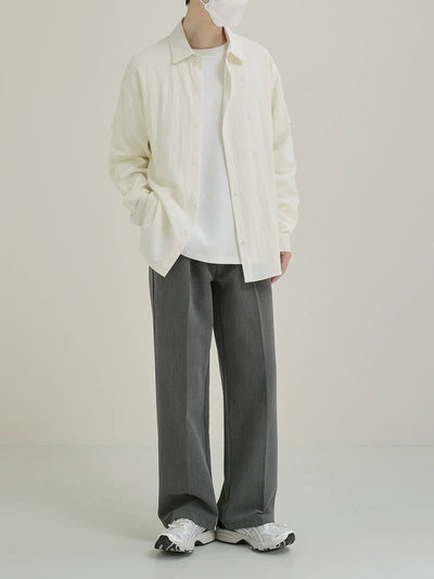 Zhou Irregular Side Buttons Shirt-korean-fashion-Shirt-Zhou's Closet-OH Garments
