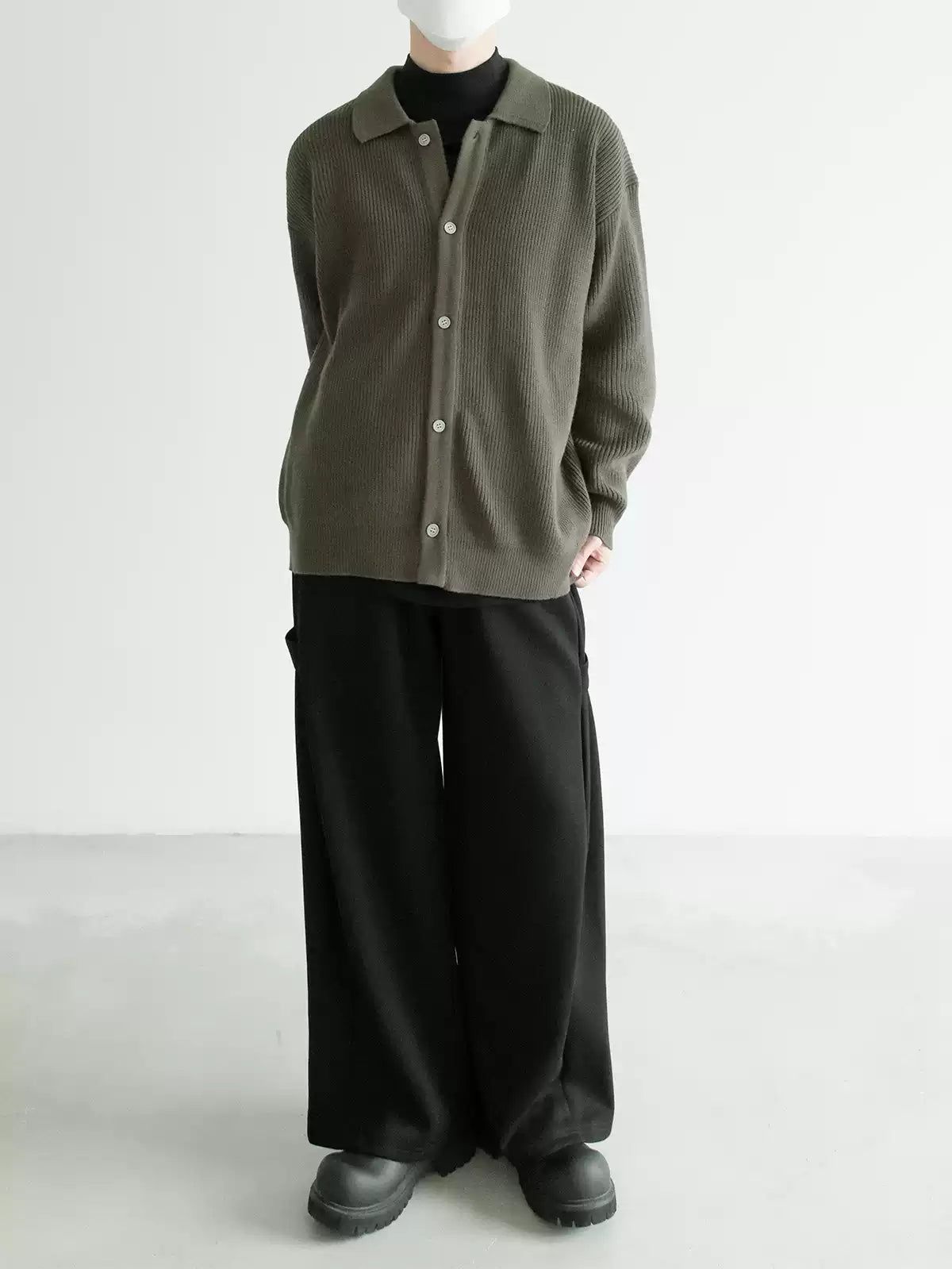 Zhou Knit Lapel Button Knit Jacket-korean-fashion-Jacket-Zhou's Closet-OH Garments