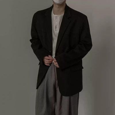 Zhou Lapel Versatile Blazer-korean-fashion-Blazer-Zhou's Closet-OH Garments
