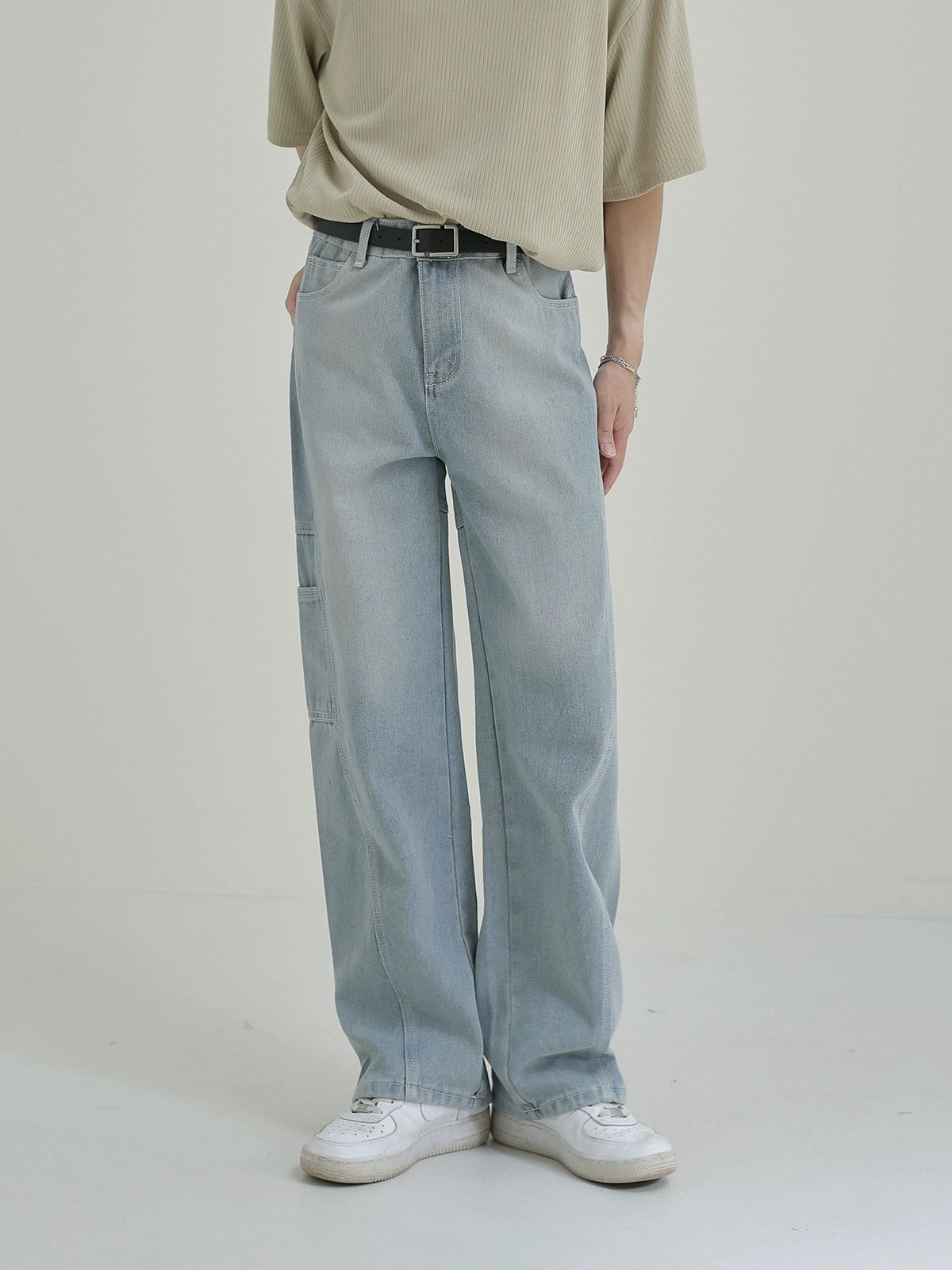 Zhou Light Wash Colored Jeans-korean-fashion-Jeans-Zhou's Closet-OH Garments